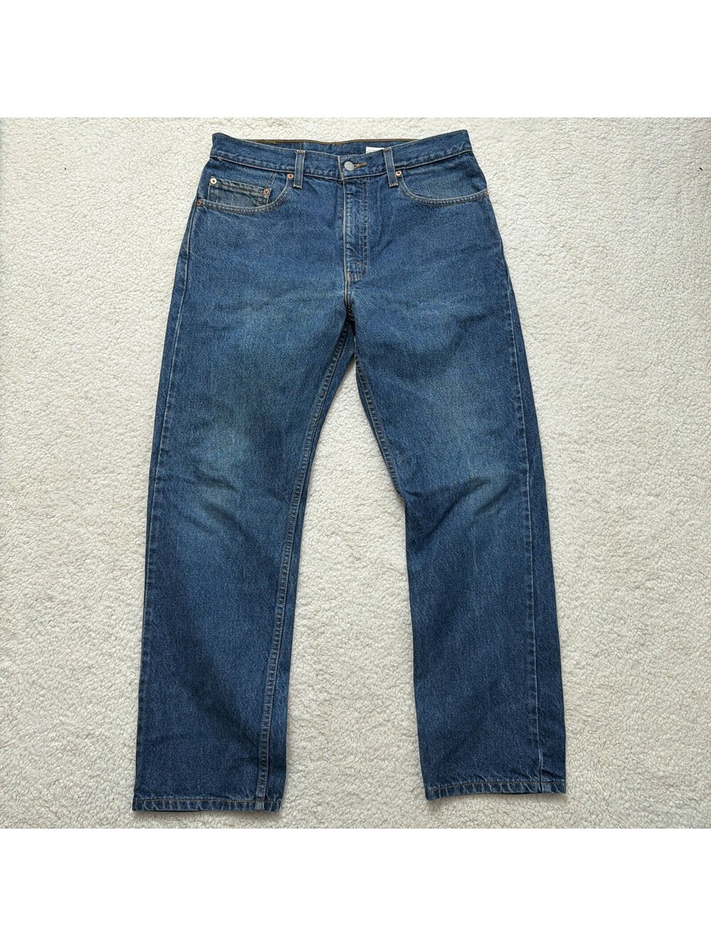 Vintage Levis 505 Jeans Mens W33 L30 Regular Fit Medium Wash 100% Cotton 1998